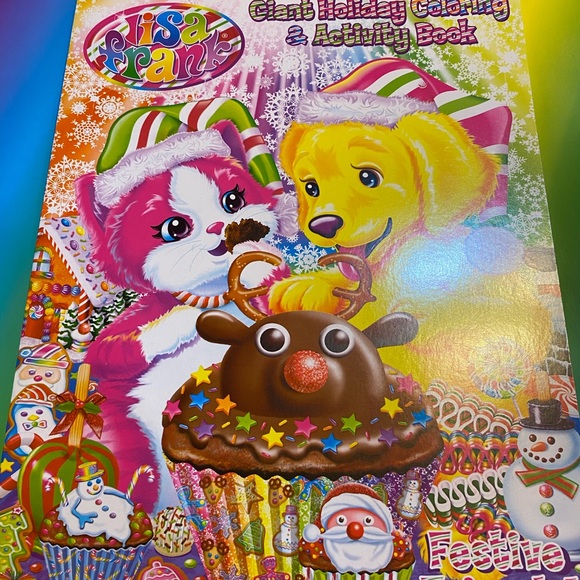 Lisa Frank Coloring Book Christmas - Picture 1 of 6